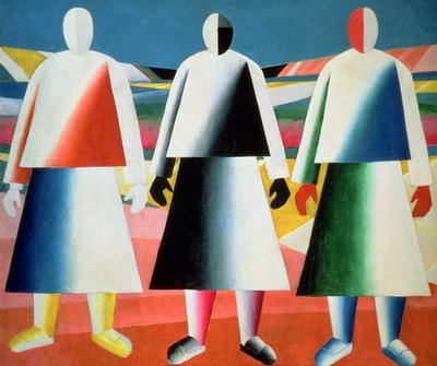 Young Girls in a Field, 1928-32 by Kazimir Severinovich Malevich